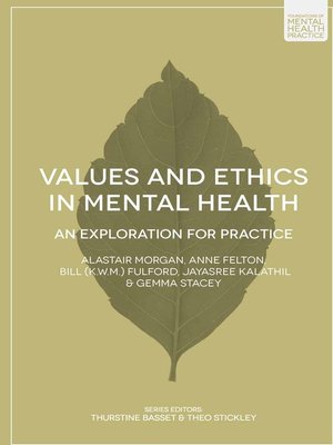 cover image of Values and Ethics in Mental Health